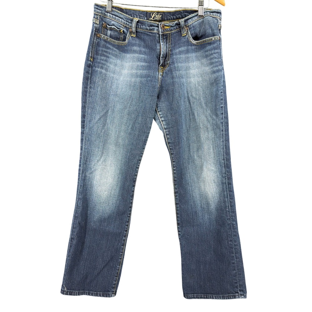 Lucky Brand Ashford Classic Rider Jeans Womens 14/32 Blue Cotton Straight Leg